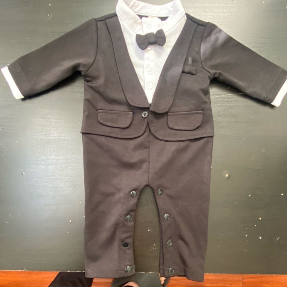 3mo Baby tux one piece